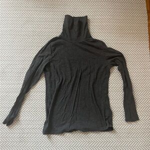 Talbots Charcoal Long Sleeve Turtleneck